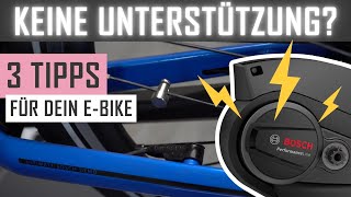 EBike Unterstützung ausgefallen🤔  3 Tipps damit der Motor wieder läuft 🚲 [upl. by Ecirtel]