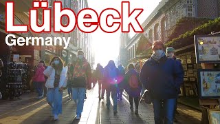 Lübeck Germany 🇩🇪  Walking Tour 4K [upl. by Ynavoj]