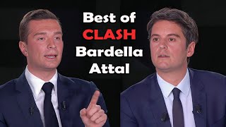 Best of Clash de Jordan BardellaGabriel Attal [upl. by Nyllek]