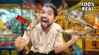 Eating Real Crocodile🥵कमज़ोर दिल वाले ना देखें  Thailand Food [upl. by Cesaro]