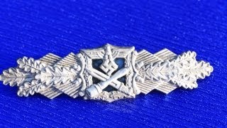 WW2 German Close Combat Clasp in Silver [upl. by Ebsen]