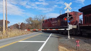 Double CP and CSX DPU on Tank Train [upl. by Oliy102]