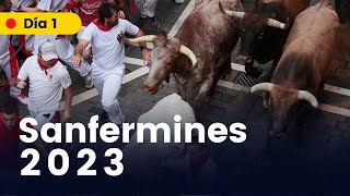 Primer encierro de los Sanfermines 2023 en vivo 07072023 [upl. by Alfredo82]