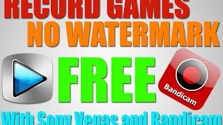 Record with Bandicam NO WATERMARK free Completely Legal 2014 [upl. by Hebrew]