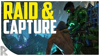 OUR FIRST CAPTIVE amp RAID  Ark Aberration Expansion Pack PVP 10 [upl. by Ataynek]