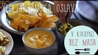 V KUCHYNI BEZ MASA  Slané tyčinky guacamole sýrový dip [upl. by Moriarty]