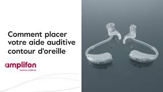 Comment placer votre aide auditive contour doreille Amplifon [upl. by Bak]