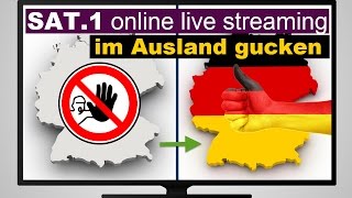 Sat1 online live streaming im Ausland schauen Wichtige Updates in der Video Beschreibung [upl. by Laira718]