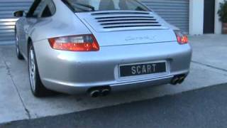 PORSCHE 997 SCART Classic Exhausts silencers [upl. by Eittak]