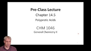 145 Polyprotic Acids by Dr Kenneth Hanson [upl. by Narat]