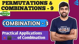 Permutations and Combination  9  Applications  permutations and combinations tricks Genius chalk [upl. by Nabalas73]