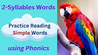 Practice Reading 2 syllable words  Learn to read English words [upl. by Pell]