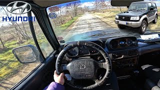 Hyundai Galloper II 25TD 4x4 2002 99HP  POV TEST Drive [upl. by Eckel]