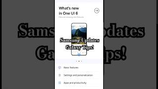 Samsung Updates TIPS via Galaxy Store galaxystore [upl. by Zachary]