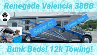 Best Built Bunk model Super C 2022 Renegade Valencia 38BB [upl. by Maro538]