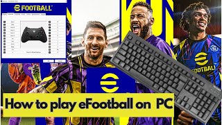 How to play eFootball 2023 on PC with KEYBOARD  eFootball 2023 Keyboard Controls [upl. by Allecsirp]