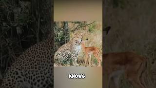 Leopard adopts a baby gazelle 😱 🐆 youtubeshorts [upl. by Johan4]