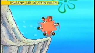 Nick  The Super Spongy SQUARE GAMES FALLING OFF OF STUFF RELAY [upl. by Si]