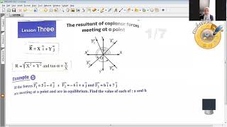 The resultant of coplanar forces meeting at a point 1 [upl. by Pollie]