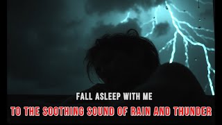 🔴 Rain Sounds for Sleeping with BLACK SCREEN  Sleep FAST with Heavy Rain [upl. by Doubler]