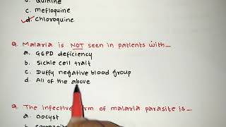 PARASITOLOGY MOST IMPORTANT MCQs GPATNIPERRRBESIC PHARMACIST EXAMS PART  1 [upl. by Latt]