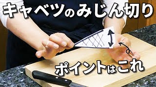 キャベツのみじん切りの仕方！意識するポイントを徹底解説！ [upl. by Dauf]