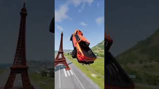 Highest Car Jumps over Eiffel Tower💥🤯 shorts carcrashes asmr [upl. by Nataniel]