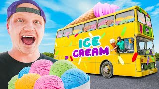 I Opened Worlds Biggest Ice Cream Truck [upl. by Aiyram]