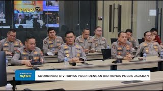 KOORDINASI DIV HUMAS POLRI DENGAN BID HUMAS POLDA JAJARAN JELANG PILKADA [upl. by Malloch]