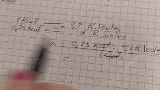 V 45 Conversión de kilocalorías a kilojoules [upl. by Emile]