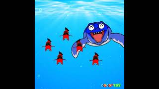 Colorful ichthyosaurs and amazing octopus Shorts ㅣLearn color for kidsㅣCoCosToy [upl. by Erastatus]