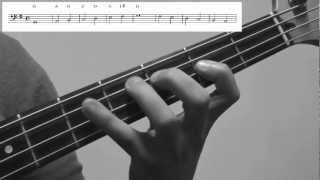 Bass Scales Lesson G Major Exercise  How to play for Beginners [upl. by Haissem]