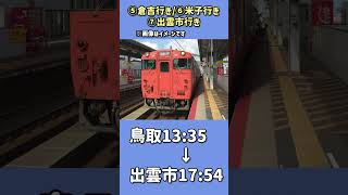 【時刻表検証】京都駅から山陰線でひたすら西の方に行くと〇〇駅まで行くことができる。 [upl. by Nomled]