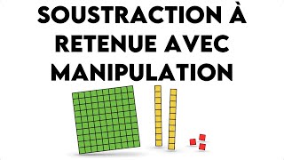 Soustraction à retenue avec manipulation [upl. by Fugere]