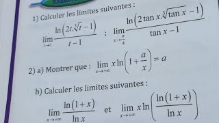 Logarithme népérien exercice 41 Al Mofid partie 6 2Bac SM biof202324 [upl. by Arreip295]