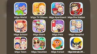 Miga WorldMiga Town TV ShowsApartmentFire StationSchoolStorePetHospitalVacationMiga Forest [upl. by Truscott]