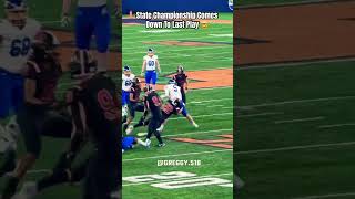 State championship game ends on crazy play 😳🤯football fridaynightlights sports [upl. by Nahsar567]