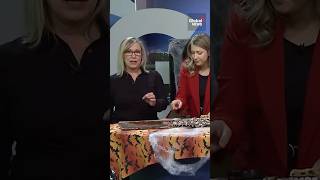 News anchors Halloween baking fail creates horrorinducing results 🎃👻 newsblooper fail [upl. by Fiora665]