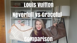 LOUIS VUITTON NEVERFULL VS GRACEFUL  How do they compare [upl. by Ddahc]