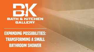 Transforming A Small Bathroom Shower  Bath amp Kitchen Gallery [upl. by Sixel]