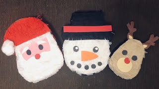 Como hacer mini piñatas navideñas 🎄💕super faciles❤️ tutorial paso a paso😊 piñatas navideñas 🌲 [upl. by Ehcropal28]