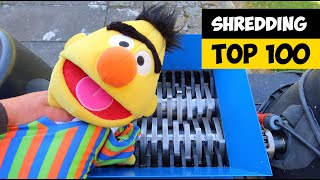 Top 100 Hardest Things vs Shredder  Shredding Tough Toys [upl. by Ydissahc]