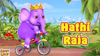 Hathi Raja Kahan Chale I Hindi Nursery Rhymes Cartoon  Jamure Kids [upl. by Rotsen325]