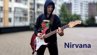 Nirvana Smellls Like Teen Spirit Cover by Alex  Intro Chorus and Solo guitar cover nirvana [upl. by Brathwaite]