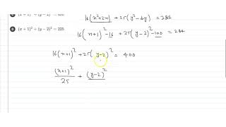 Then equation of auxiliary circle of the ellipse 16x2  25y2 32x100y  284 is [upl. by Brothers595]