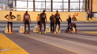 60m – Finale A – SEM – Championnat Régionaux Indoor 21012017 – Eaubonne [upl. by Seiber]