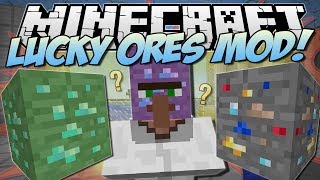 Minecraft  LUCKY ORES MOD What Will You Find  Mod Showcase [upl. by Zollie]