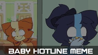 Baby Hotline Meme  Bluey Horror AU  Flipaclip [upl. by Mcnully]