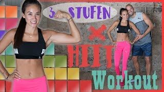 WORKOUT für ANFÄNGER amp FORTGESCHRITTENE Bauch Beine Po amp Oberkörper  30 Min  3 Stufen HIIT [upl. by Pudens]