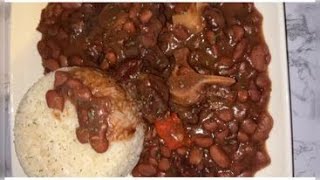 How To Make Jamaican Stew Peas With Oxtail And Salt Beef Recipe [upl. by Darice]